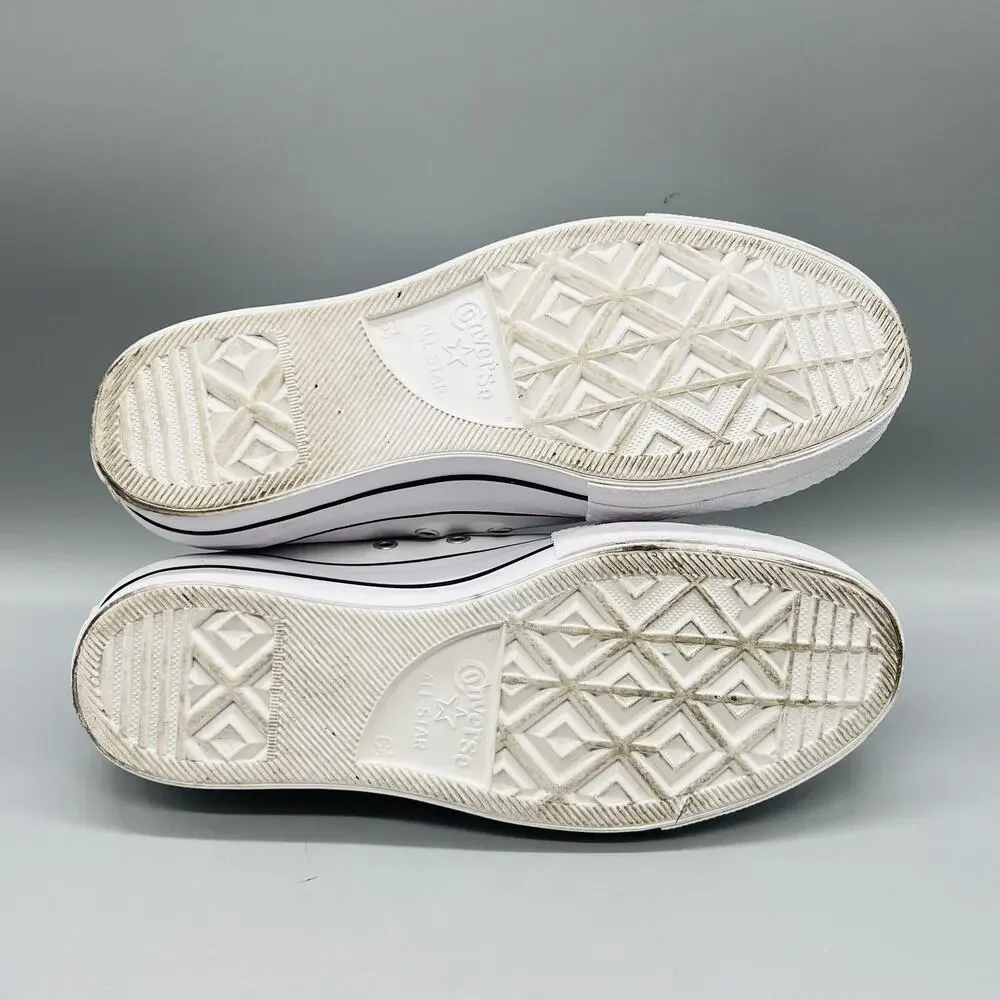 Converse Shoes Women 8.5 White Leather All Star 2 High Top Platform Sneaker